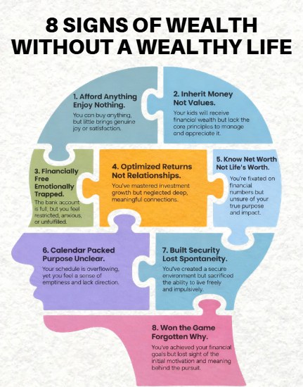 8 signs of wealth without a wealthy life